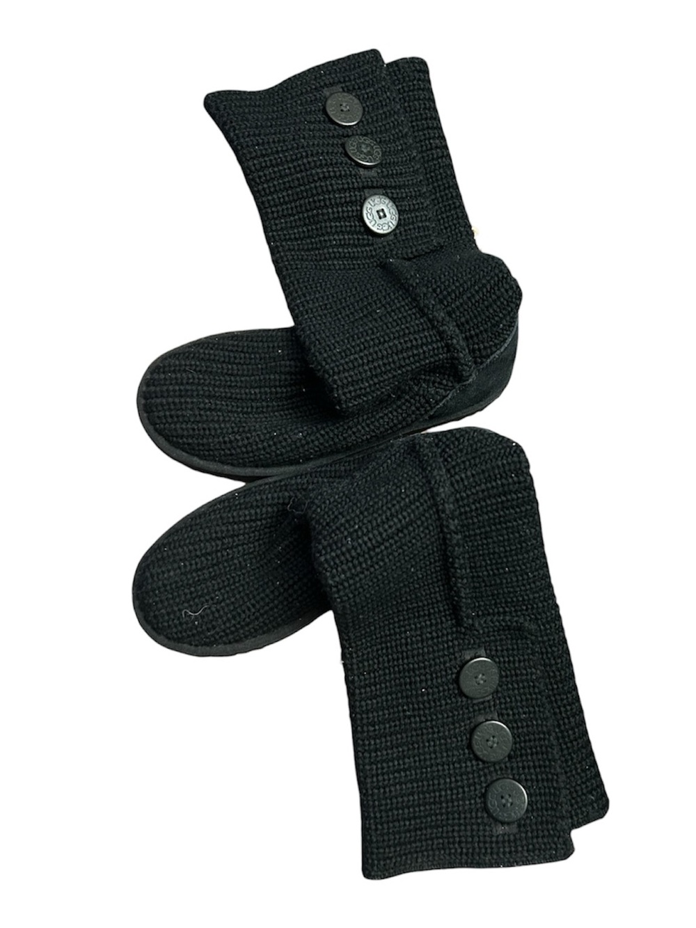 UGG Black Knit Cuff Short Boot - Picture 2 of 8
